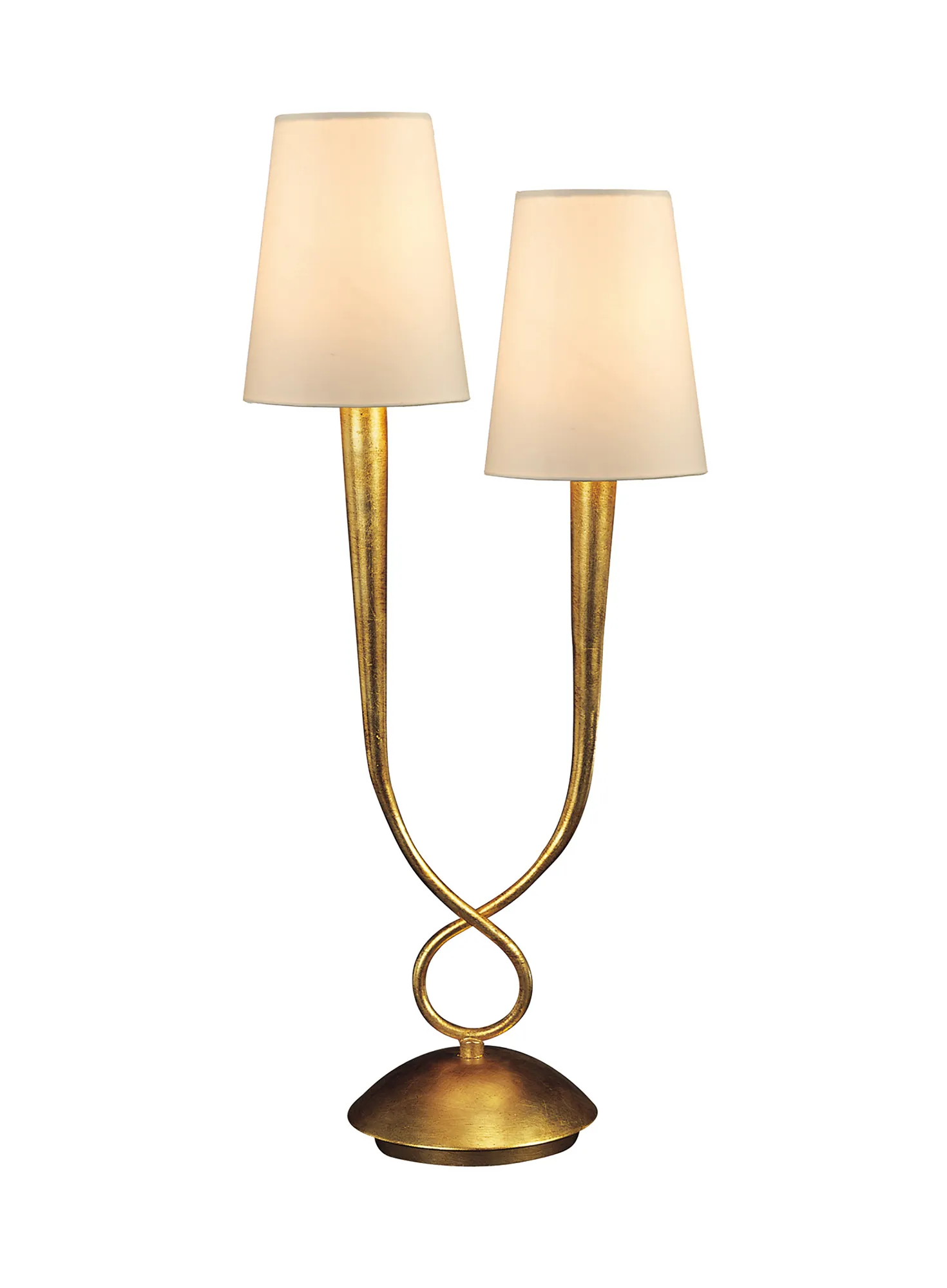 Paola Gold Table Lamps Mantra Shaded Table Lamps